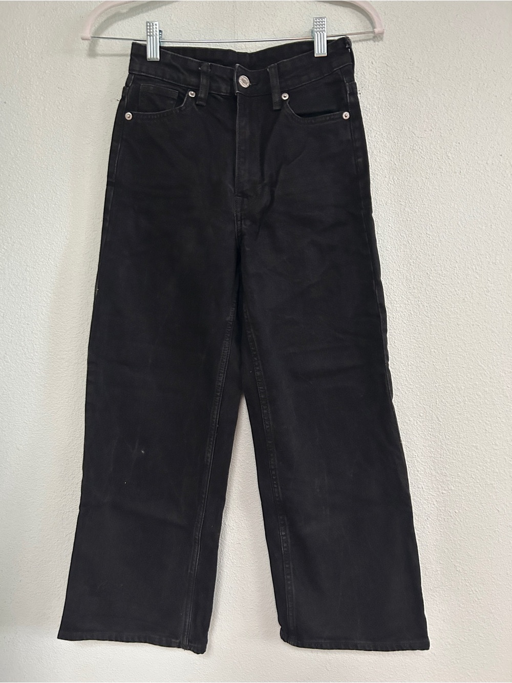 Women’s High-Rise Straight-Leg Jeans — Black